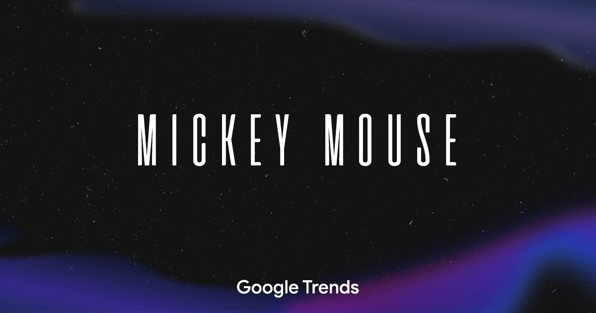 Mickey Mouse | Google Frightgeist